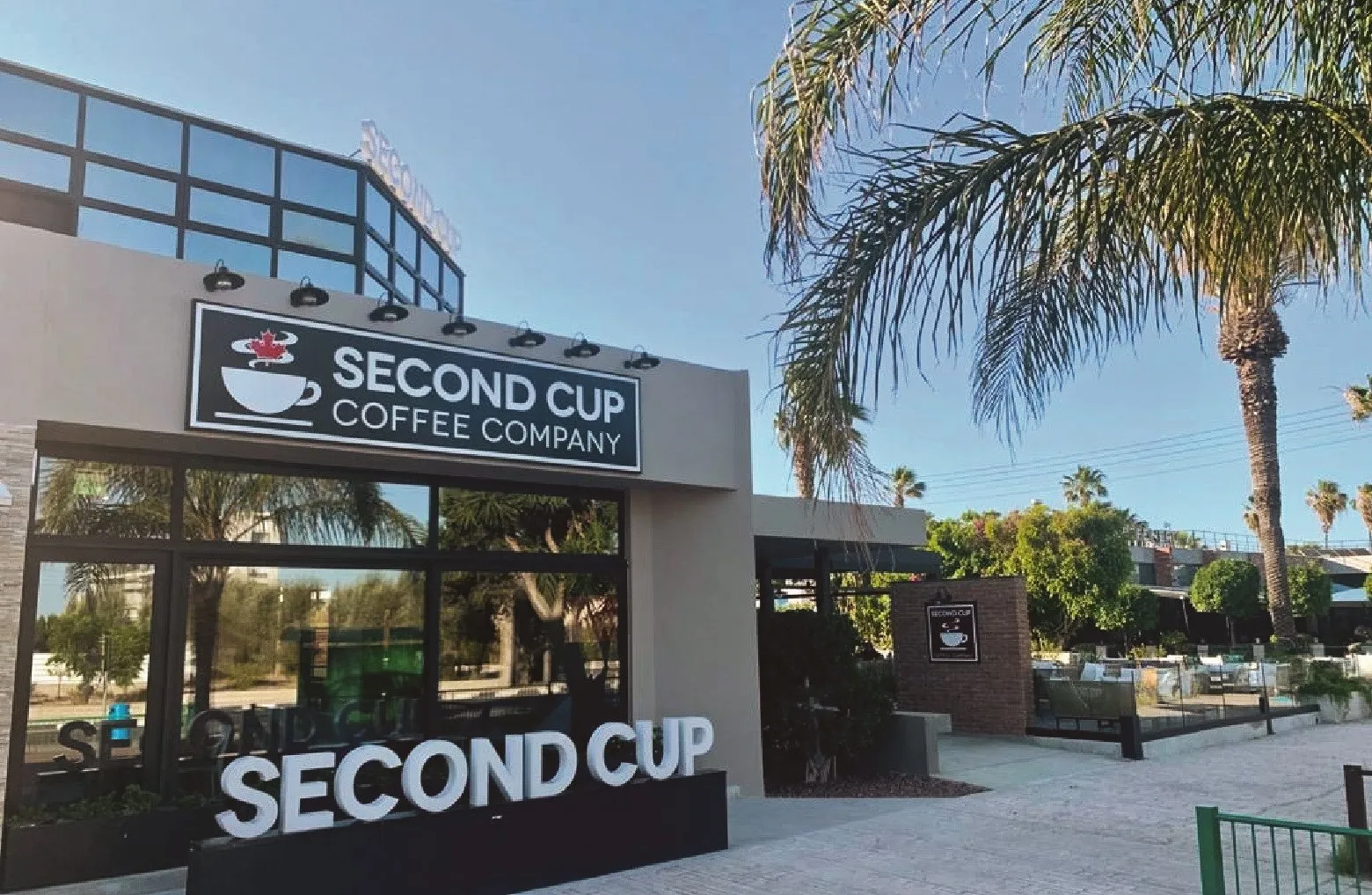 A newly opened Second Cup flagship café